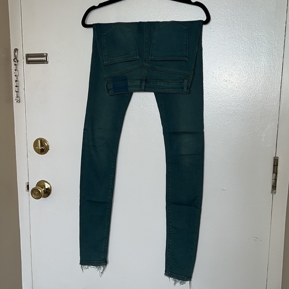 ASOS DESIGN tall Ridley high waisted skinny jeans in green tone - Picture 5 of 9